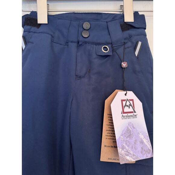 Avalanche Navy Blue Cargo Ski Pants Girls Size 7 Insulated Waterproof NWT - Picture 5 of 8